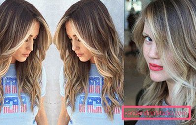 Highlighting on blond hair - fashion trends and photos