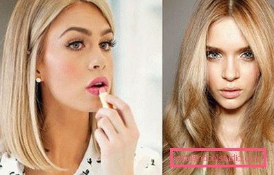 Highlighting on blond hair - fashion trends and photos