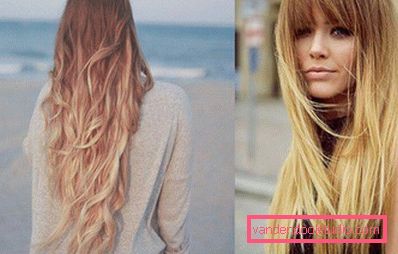 Highlighting on blond hair - fashion trends and photos