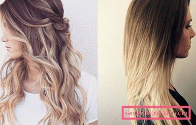 Highlighting on blond hair - fashion trends and photos