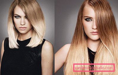 Highlighting on blond hair - fashion trends and photos