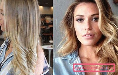 Highlighting on blond hair - fashion trends and photos