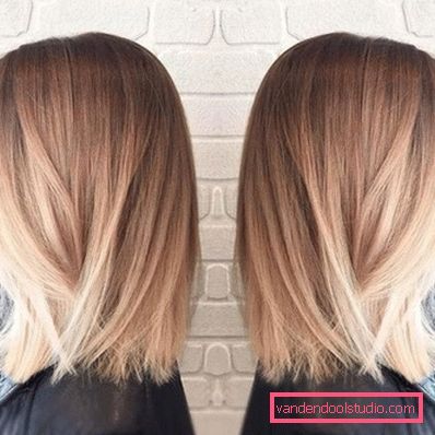 Highlighting on blond hair - fashion trends and photos