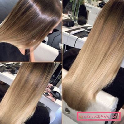 Highlighting on blond hair - fashion trends and photos