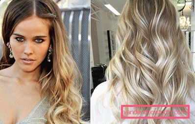 Highlighting on blond hair - fashion trends and photos