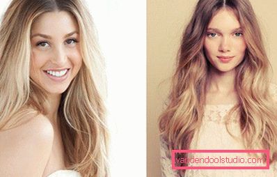Highlighting on blond hair - fashion trends and photos
