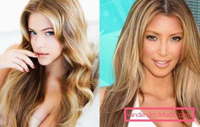 Highlighting on blond hair - fashion trends and photos