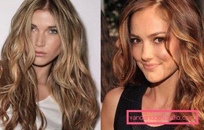 Highlighting on blond hair - fashion trends and photos