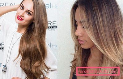 Highlighting on blond hair - fashion trends and photos