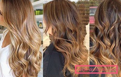 Highlighting on blond hair - fashion trends and photos
