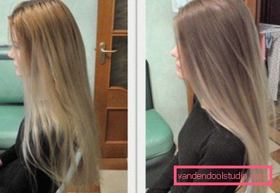 Highlighting on blond hair - fashion trends and photos