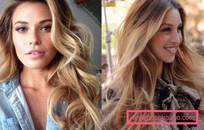 Highlighting on blond hair - fashion trends and photos