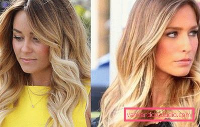 Highlighting on blond hair - fashion trends and photos