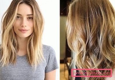 Highlighting on blond hair - fashion trends and photos