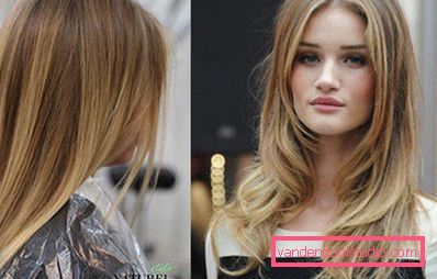 Highlighting on blond hair - fashion trends and photos