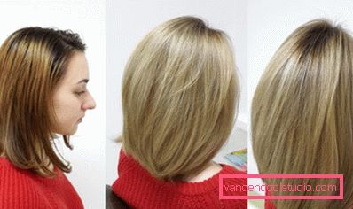 Highlighting on blond hair - fashion trends and photos