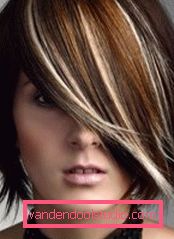 Highlights on dark hair