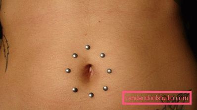 microdermal around the navel