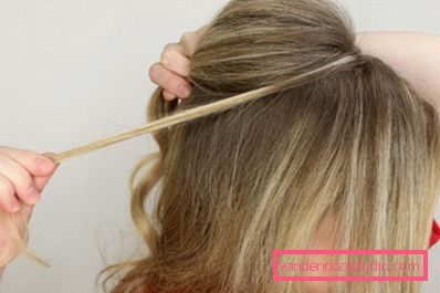 Cute hairstyle with fleece and pigtail for every day