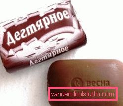 Tar soap for hair