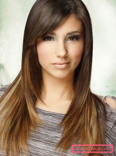 Fashion haircuts for long hair with bangs - photo