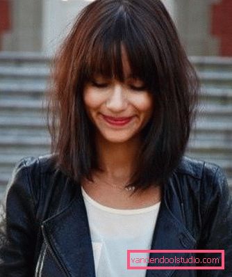 Fashion haircuts for long hair with bangs - photo