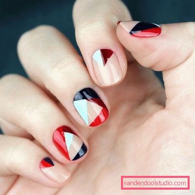 Stylish geometric manicure 2019-2020 year