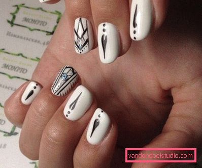 Stylish geometric manicure 2019-2020 year