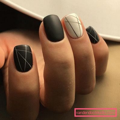 Stylish geometric manicure 2019-2020 year