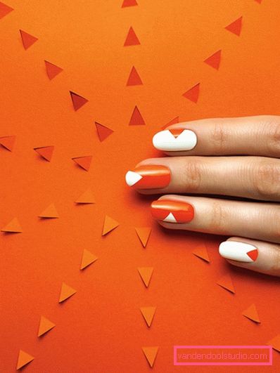 Stylish geometric manicure 2019-2020 year