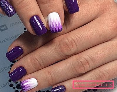 Stylish geometric manicure 2019-2020 year