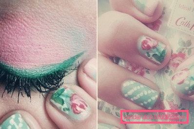 delicate nail art