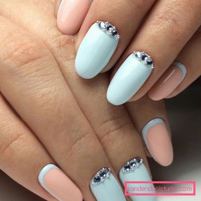 Delicate pastel manicure 2019-2020 year