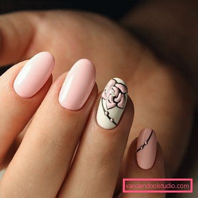 Delicate pastel manicure 2019-2020 year