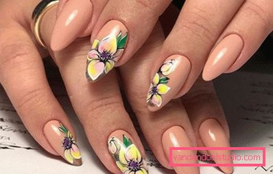 Delicate pastel manicure 2019-2020 year