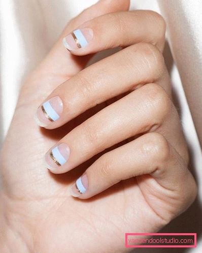 Delicate pastel manicure 2019-2020 year