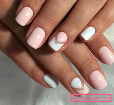 Delicate pastel manicure 2019-2020 year