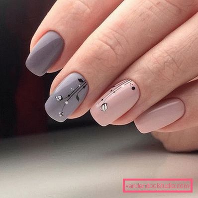 Delicate pastel manicure 2019-2020 year