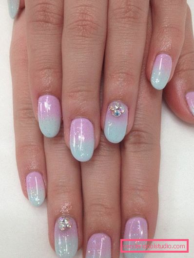 Delicate pastel manicure 2019-2020 year