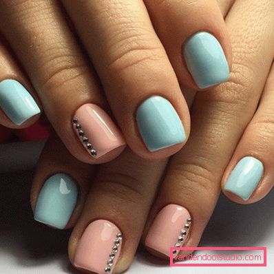 Delicate pastel manicure 2019-2020 year
