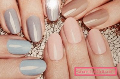 Delicate pastel manicure 2019-2020 year