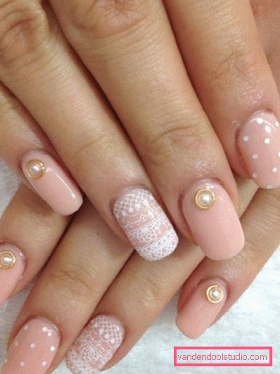 Delicate pastel manicure 2019-2020 year