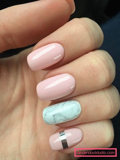 Delicate pastel manicure 2019-2020 year