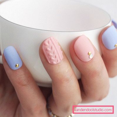 Delicate pastel manicure 2019-2020 year