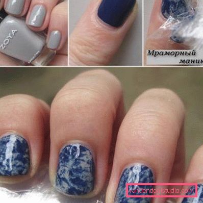 Marble manicure