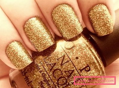 golden nail polish