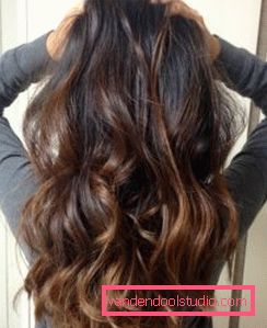 Ombre on dark hair Ombre - a new approach to hair coloring