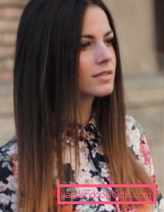 Ombre on dark hair Ombre - a new approach to hair coloring