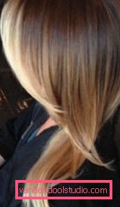 Ombre on the contour of the haircut Ombre - a new approach to hair coloring