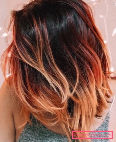 Ombre dyeing on medium hair Ombre - a new approach to hair coloring